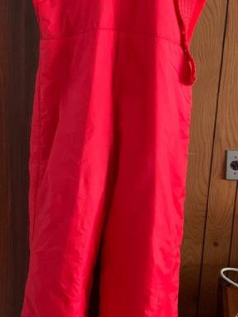Vintage Emilio d'Italia Red Ski Women Bib Pants Snow Overalls US 12 EU 40